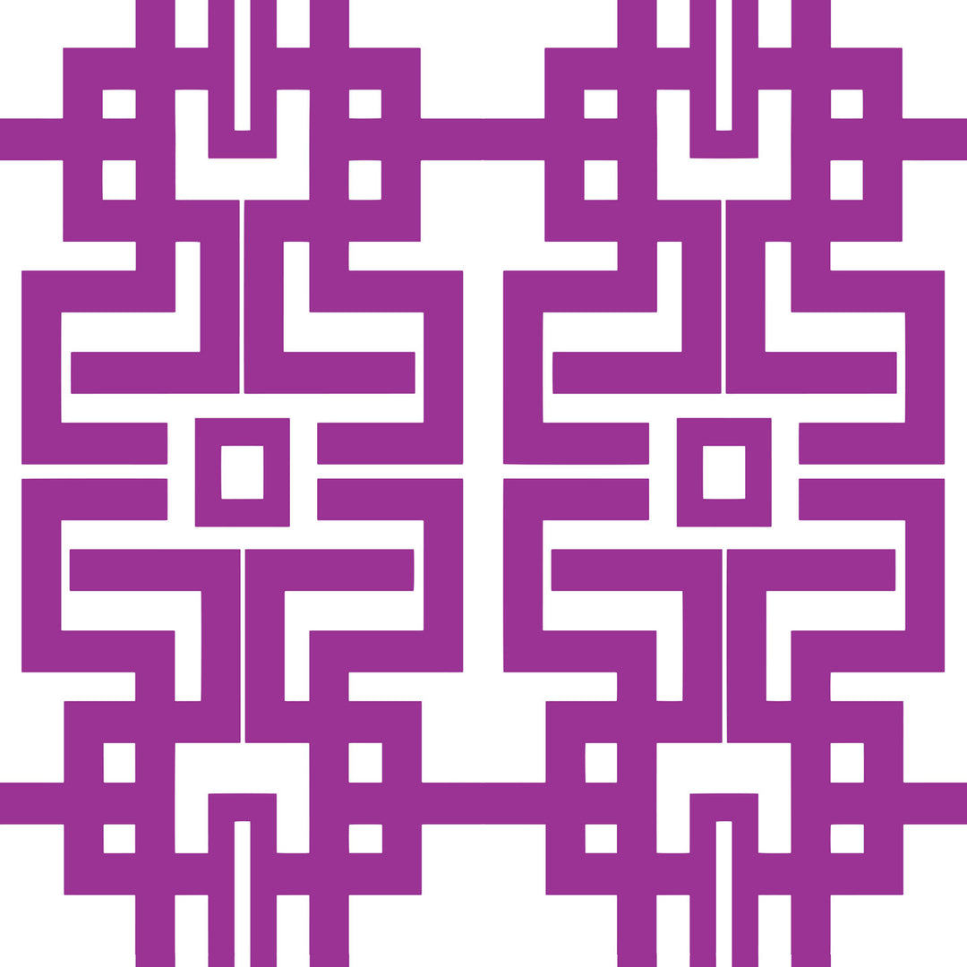 Aztec - Plum Wallpaper by The Blush Label