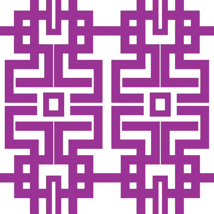 Aztec - Plum Wallpaper by The Blush Label