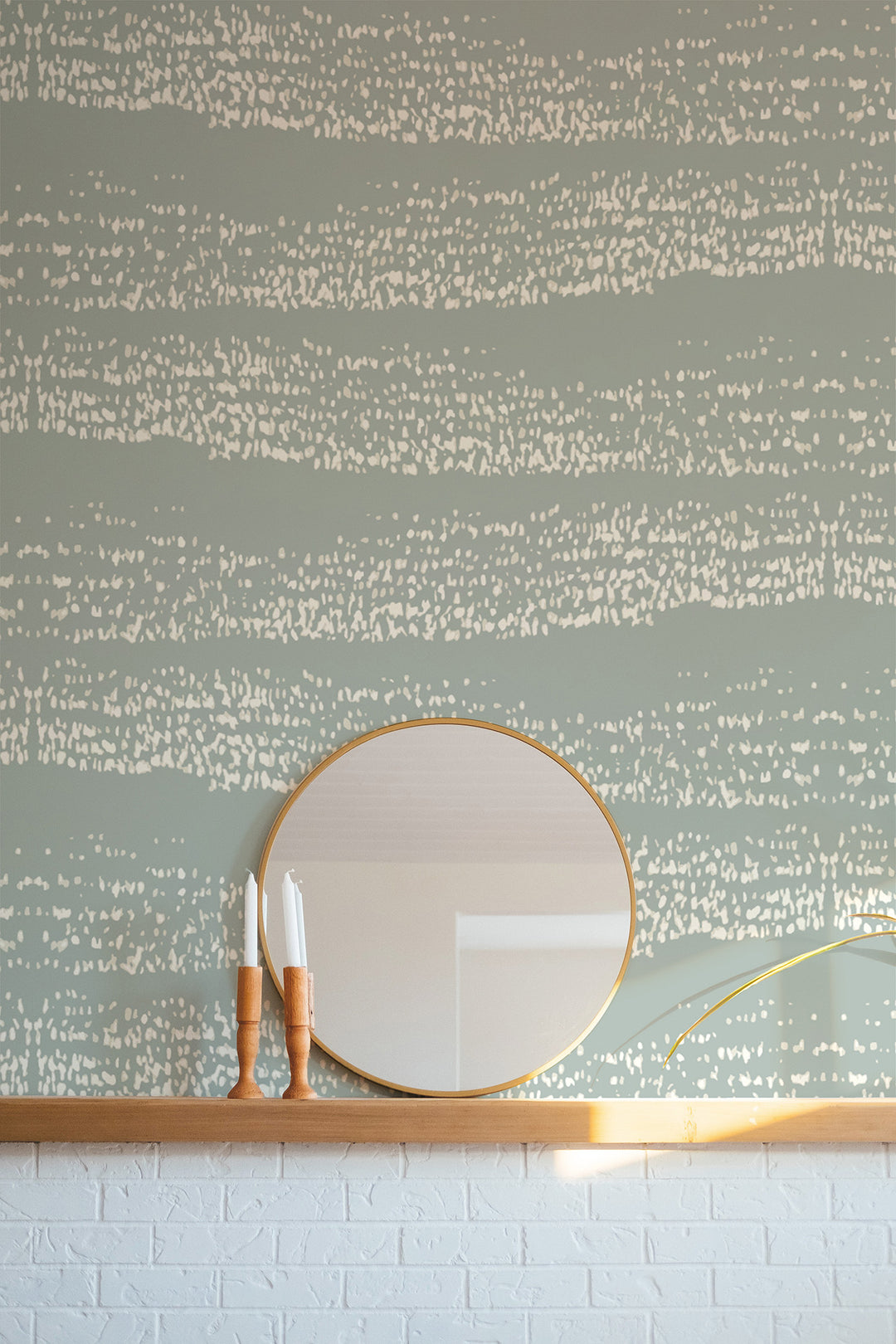Reflections - Ash Blue Wallpaper