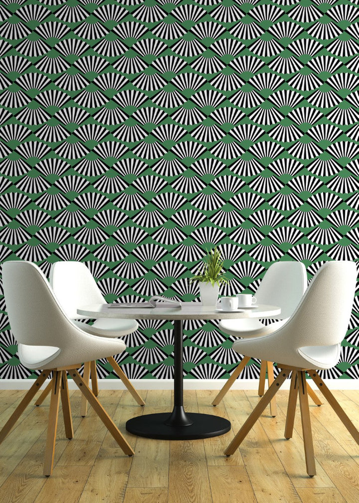 Fanning Out - Jade Wallpaper by Julianne Taylor Style