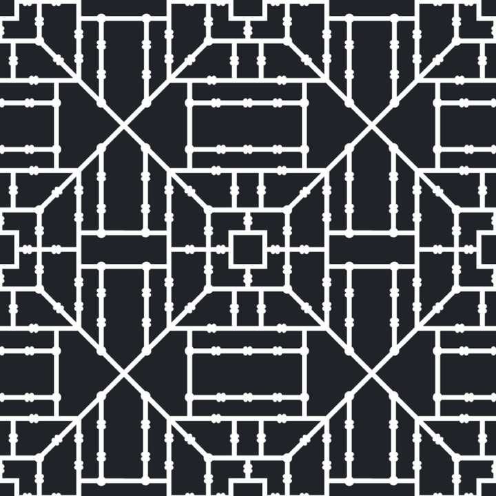 Bamboo Trellis - Black Wallpaper by The Blush Label