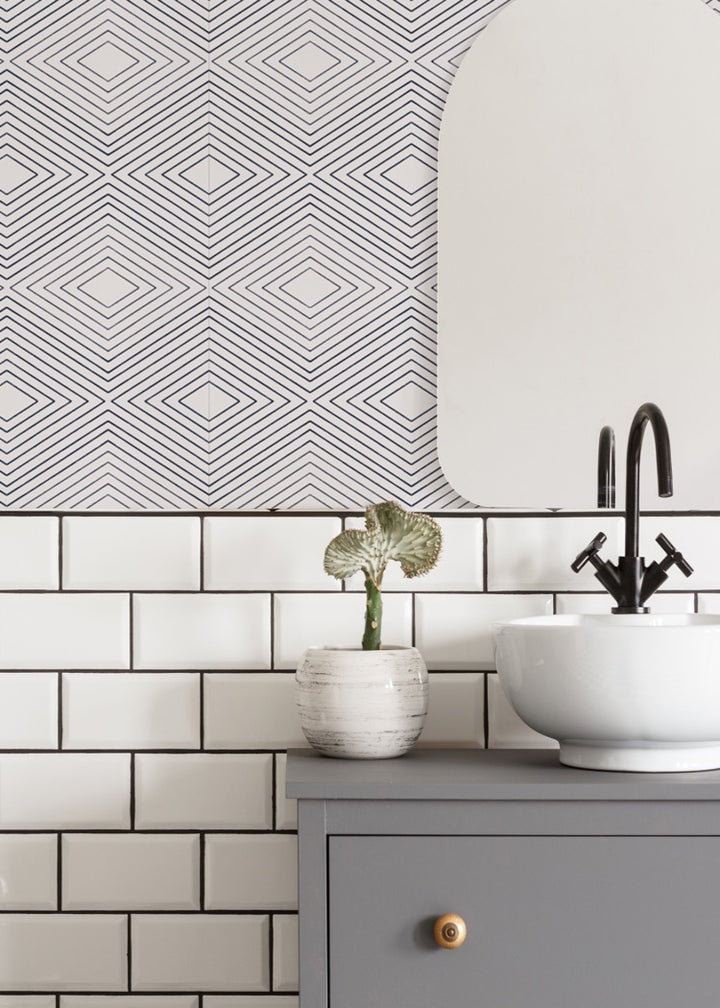 Huron - Quartz White Wallpaper