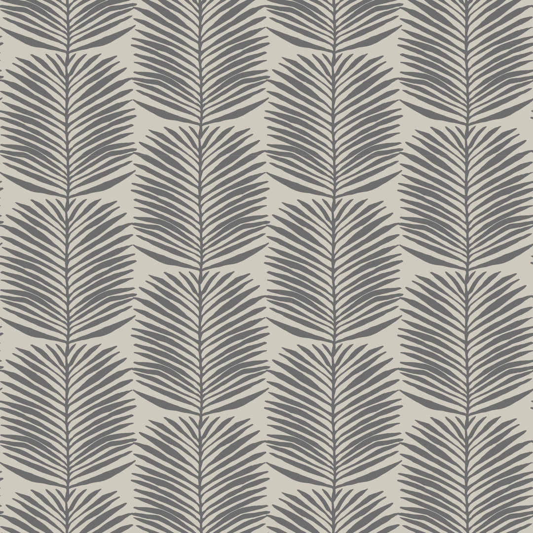 Betty White Palm Leaves - Cashmere Floral Wallpaper