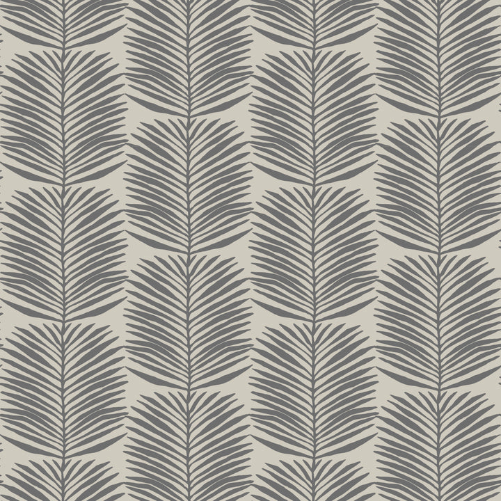 Betty White Palm Leaves - Cashmere Floral Wallpaper