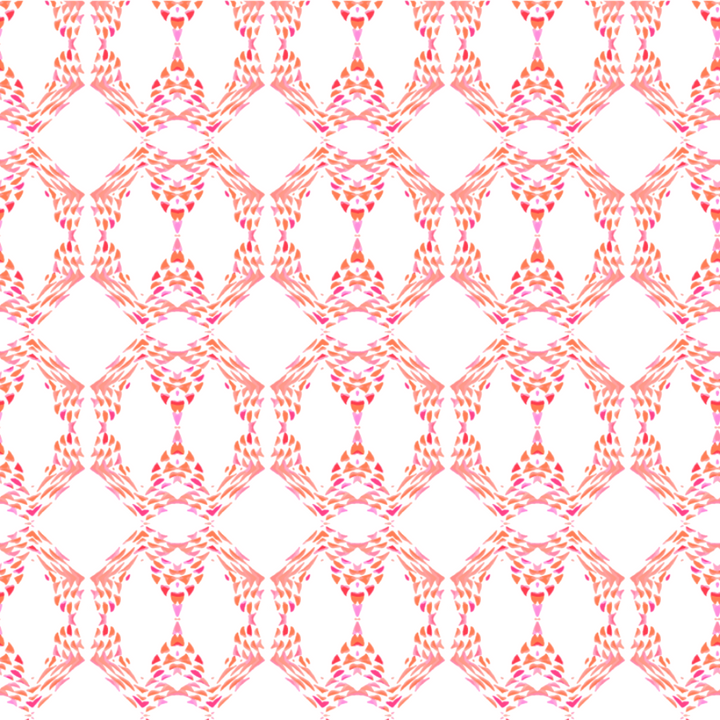 Beverly Link - Coral Wallpaper by The Blush Label