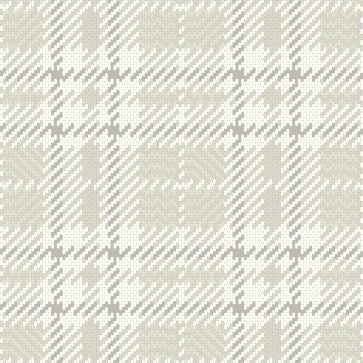Clark Plaid - Berteau Beige Wallpaper