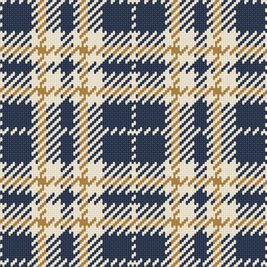 Clark Plaid - Navy Gold Coast Wallpaper