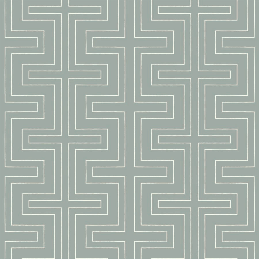 Halsted Geometric - Blue Wallpaper