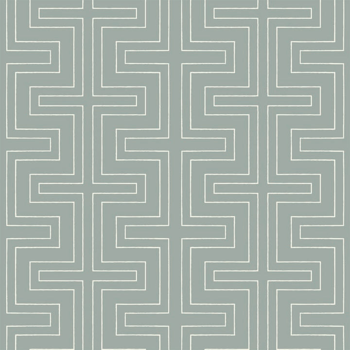 Halsted Geometric - Blue Wallpaper