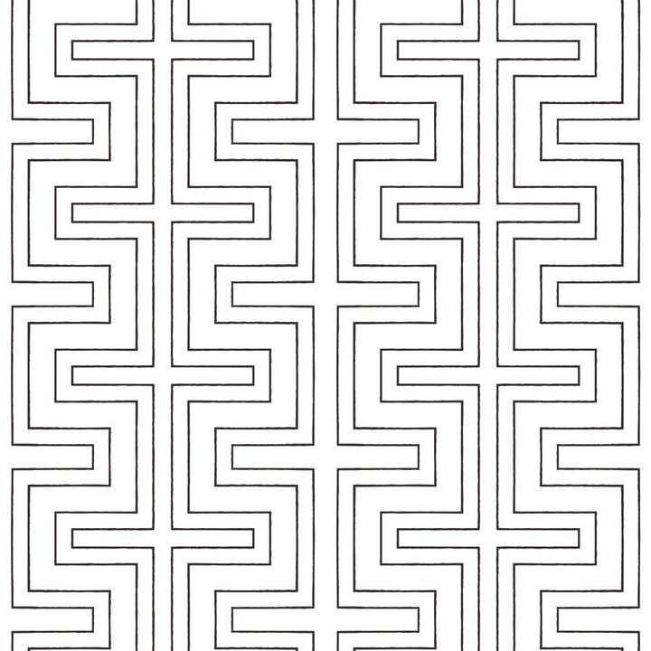 Halsted Geometric - White Wallpaper