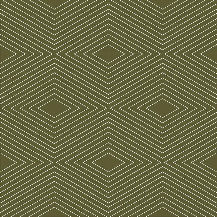 Huron - Deep Olive Wallpaper