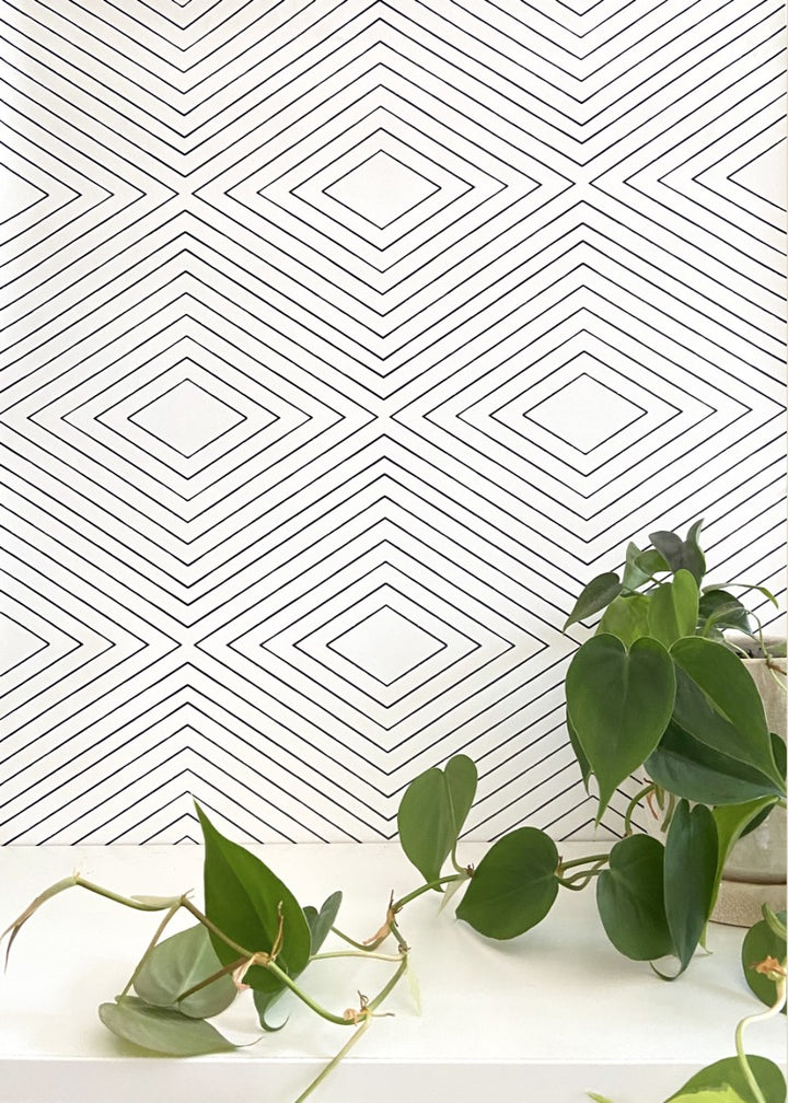 Huron - Quartz White Wallpaper