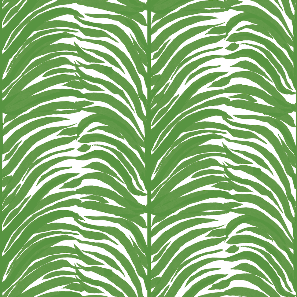 Deco Fern - Basil Floral Wallpaper by Bohemian Bungalow