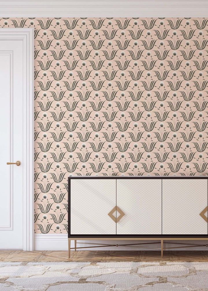 Spring Bloom - Blush Ivory Floral Wallpaper