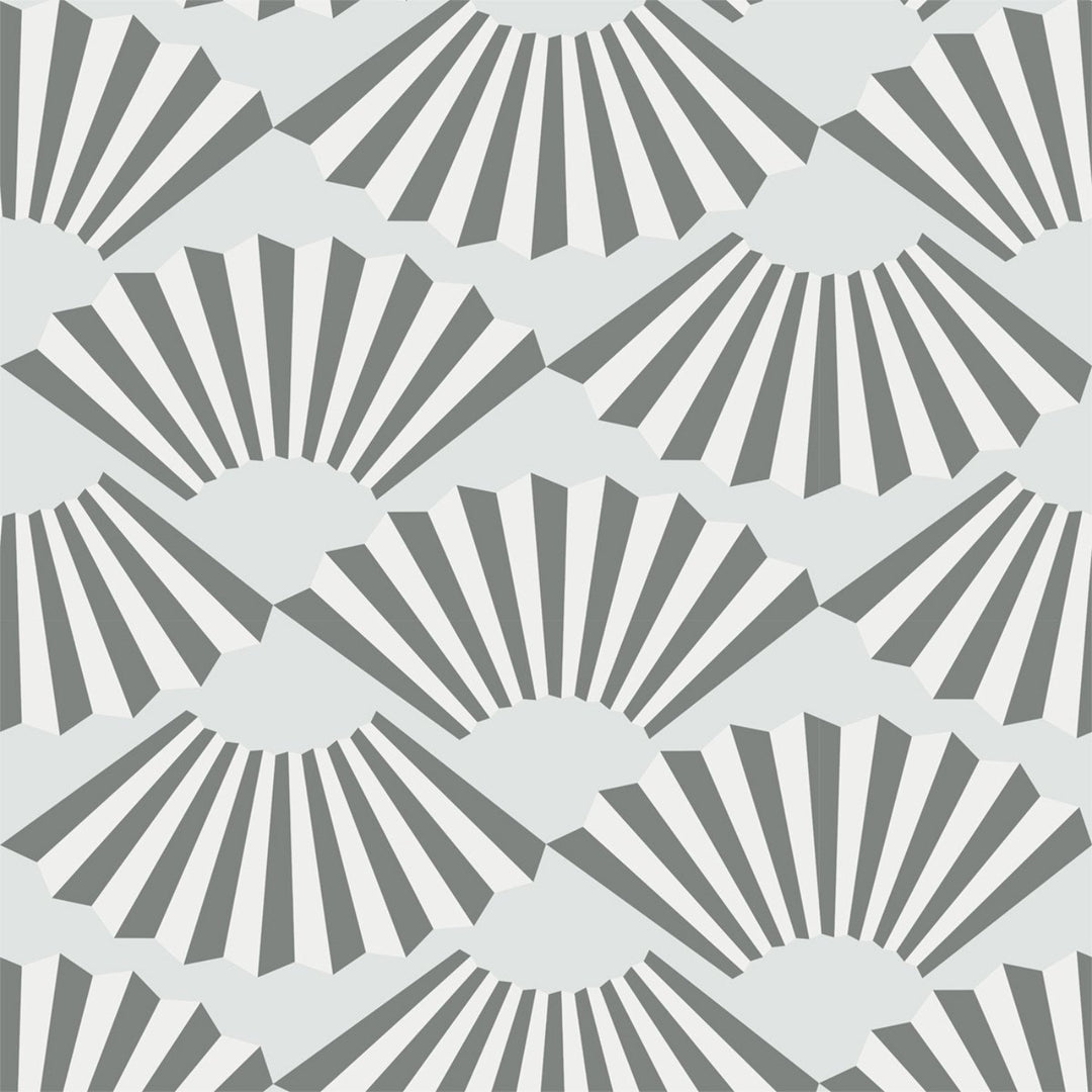 Fanning Out - Charcoal Wallpaper by Julianne Taylor Style