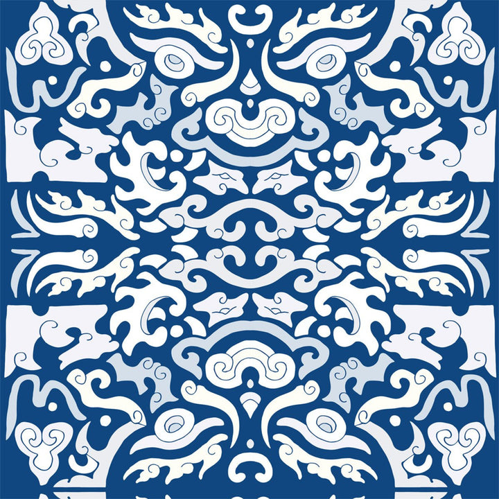 Foo Dog - Sea Wallpaper by Julianne Taylor Style