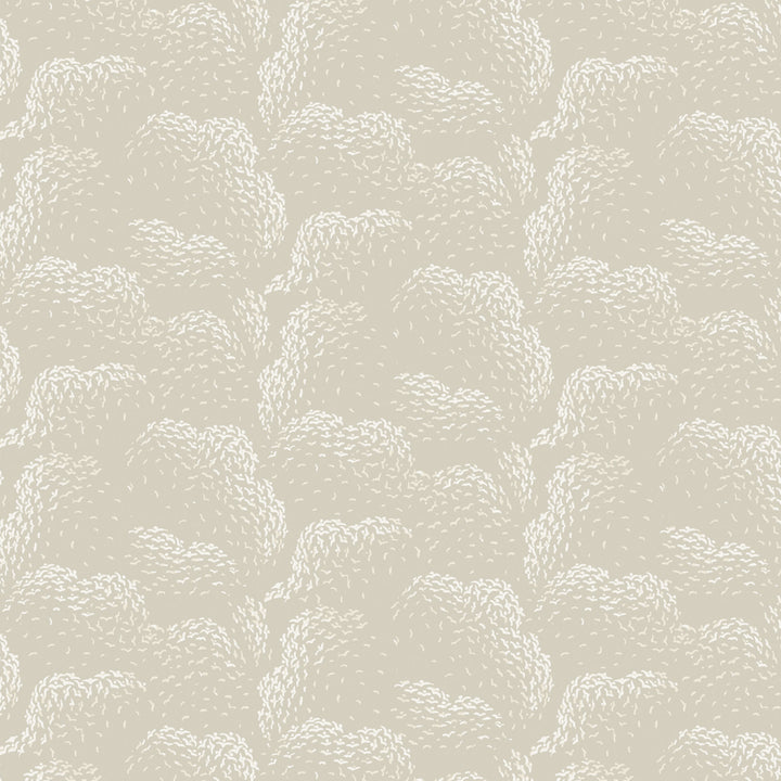 Clouds - Beige Wallpaper