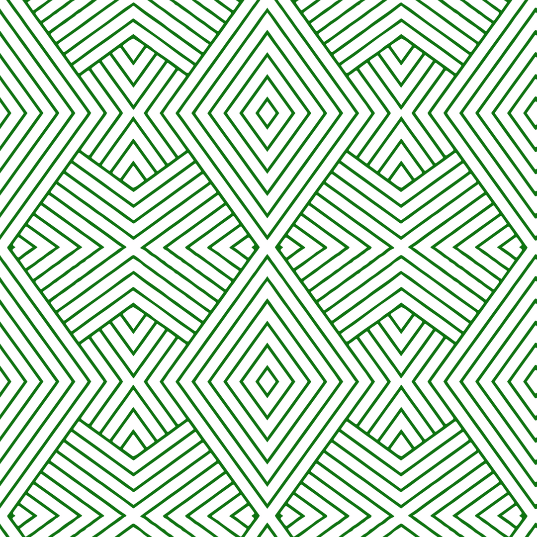 Formation - Signature Green Geometric Wallpaper by Mrs. Paranjape