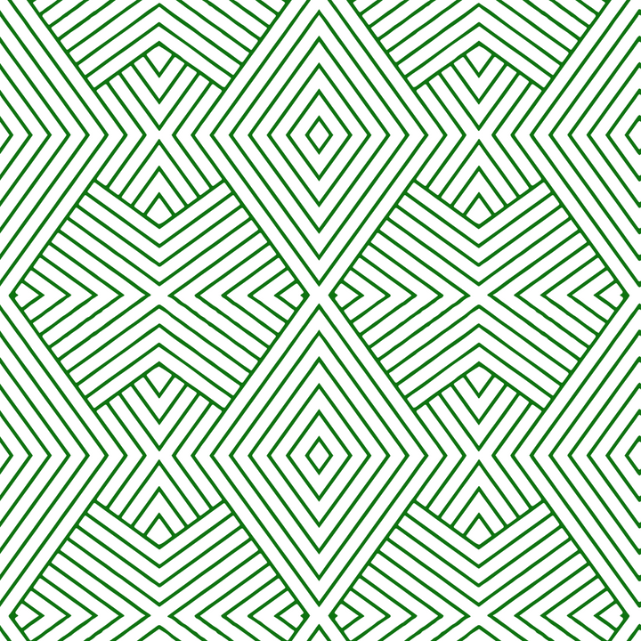 Formation - Signature Green Geometric Wallpaper by Mrs. Paranjape