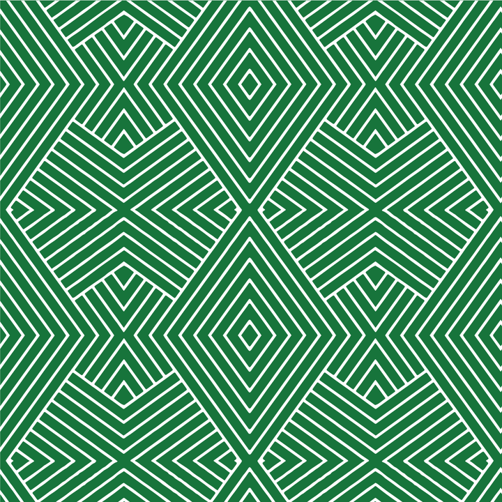 Formation - Signature Green Reverse Geometric Wallpaper by Mrs. Paranjape
