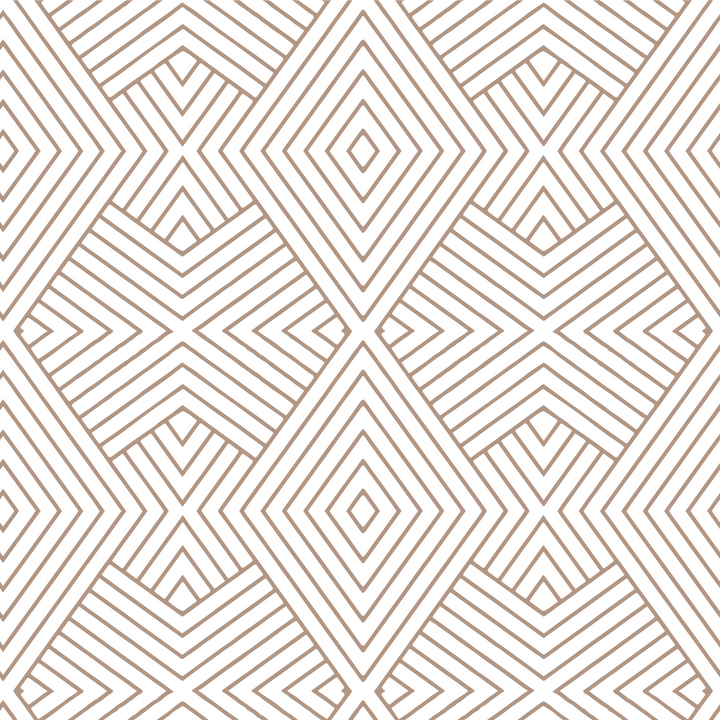 Formation - Truly Taupe Geometric Wallpaper by Mrs. Paranjape