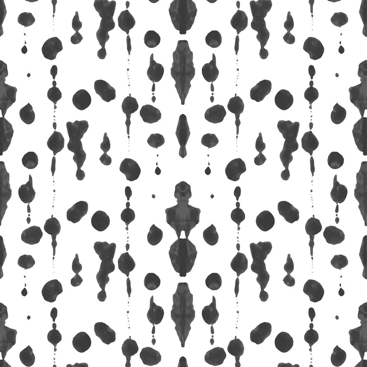 Abstract Ink - Black Wallpaper by Bohemian Bungalow