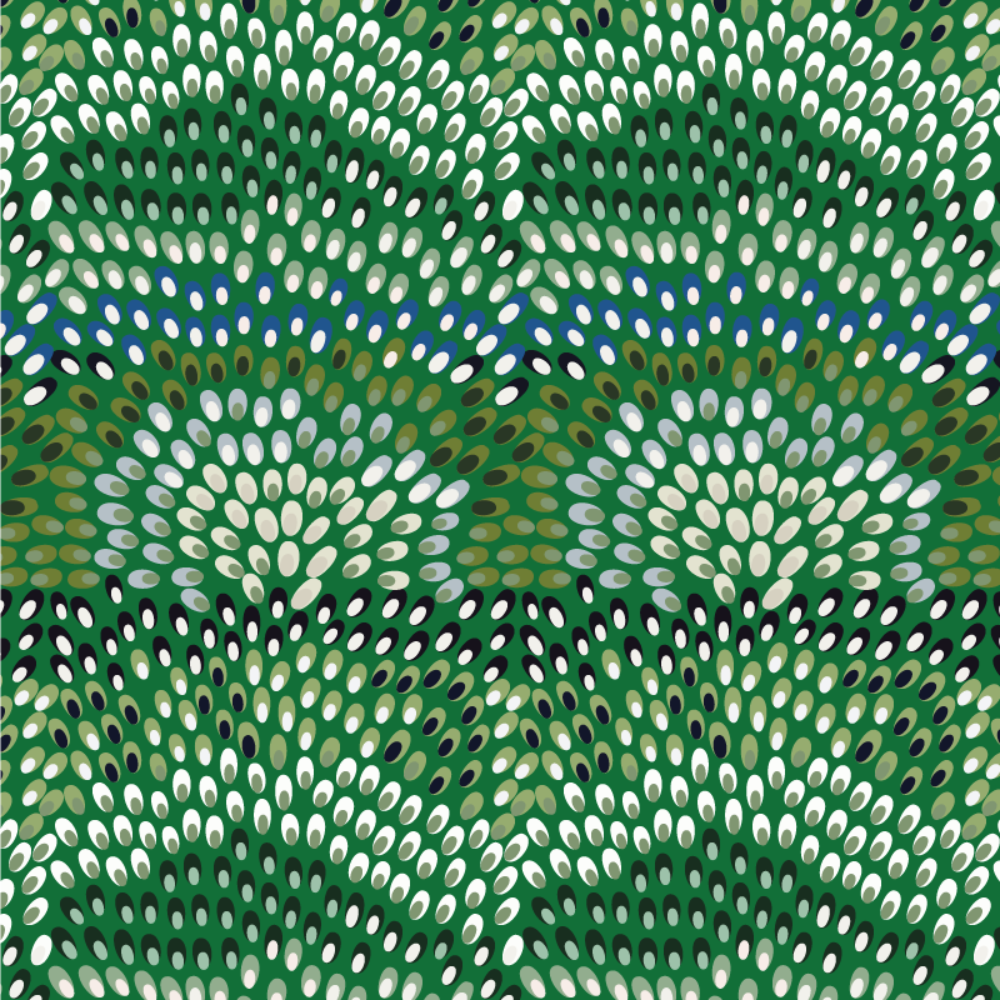 Jardine - Black and Green Wallpaper