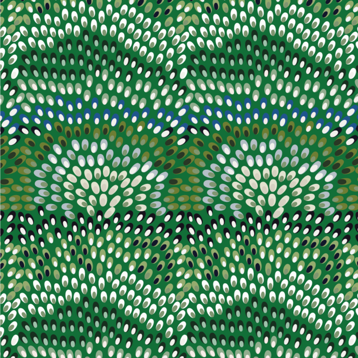 Jardine - Black and Green Wallpaper