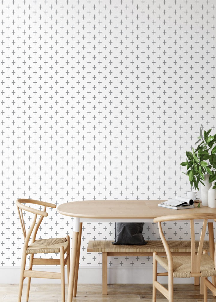 Addition - Graphite Wallpaper