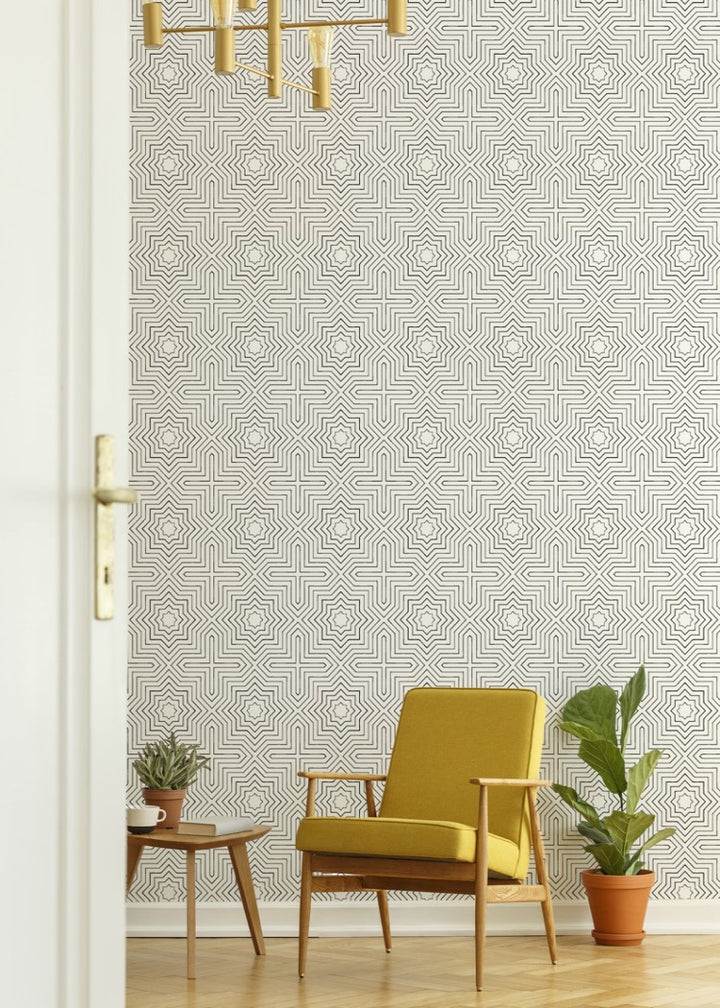 Grand - Quartz White Wallpaper