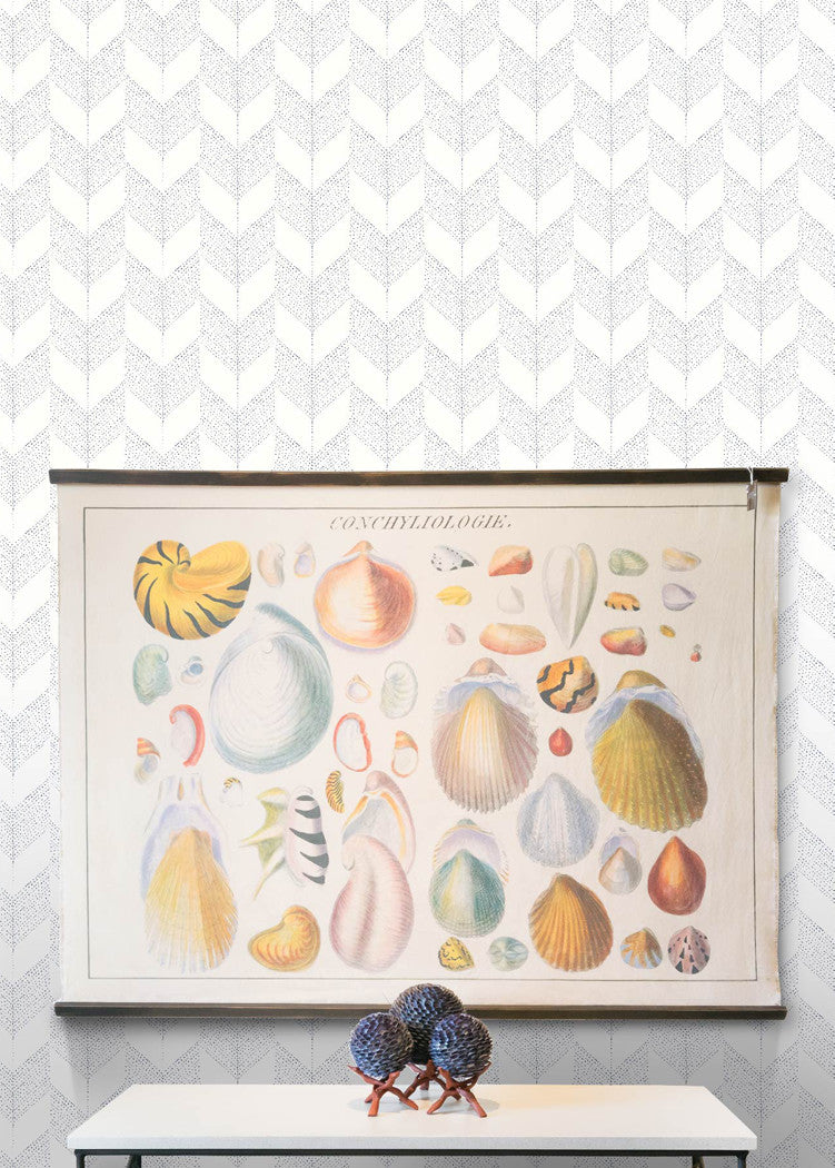 Chevron - White Wallpaper
