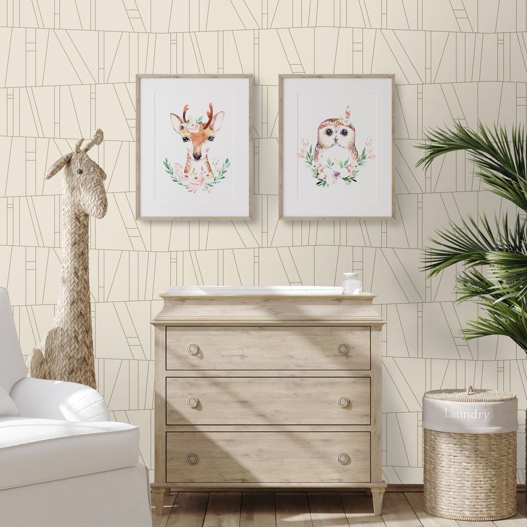 Kazi - Taupe Wallpaper by Forbes Masters