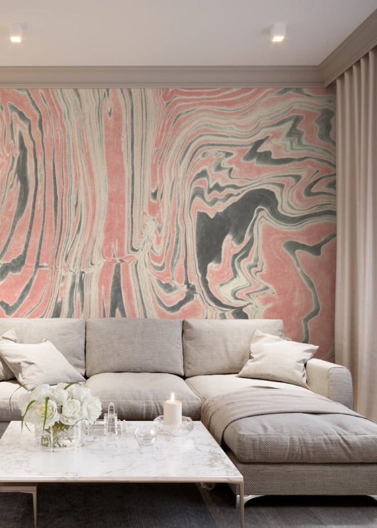 Rose Ring Marble Wall Mural