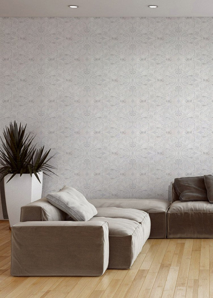 Porcelain Flora Large Wallpaper