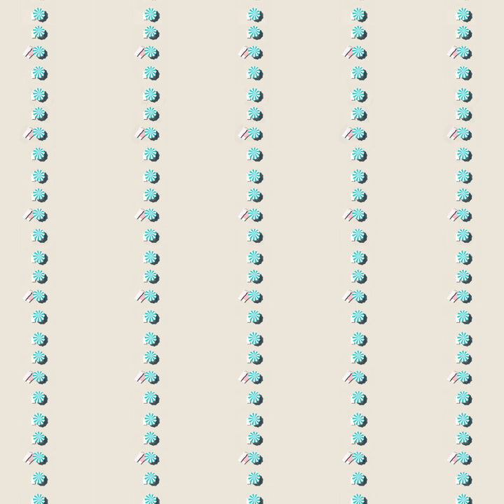 Pinstripe Umbrellas Wallpaper by Gray Malin