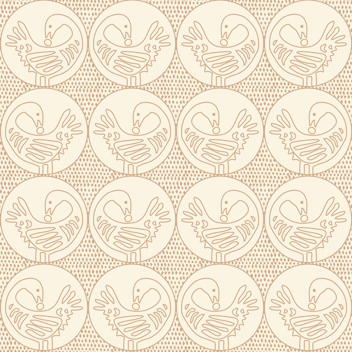 Sankofa - Clay Linen Wallpaper by Forbes Masters