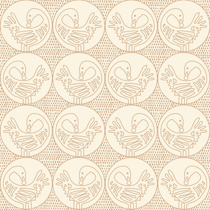 Sankofa - Clay Linen Wallpaper by Forbes Masters