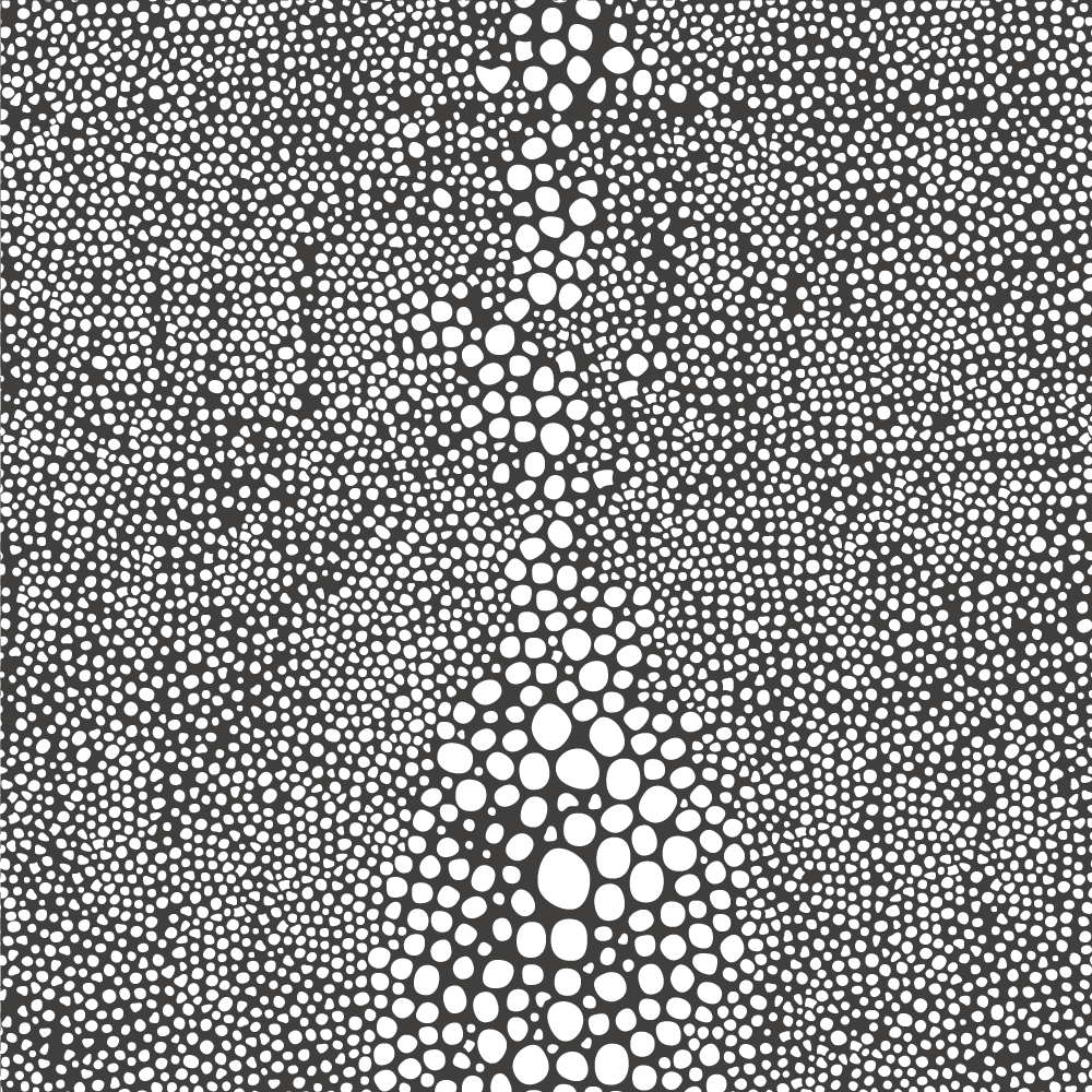 Shagreen - Jet Black Reverse Wallpaper by Mrs. Paranjape