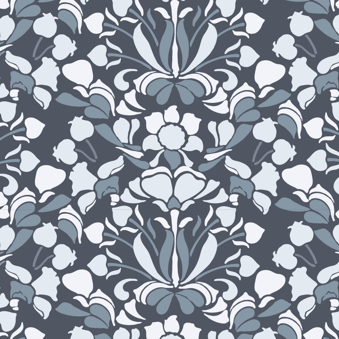 Snapdragon - Blues & Greys Wallpaper