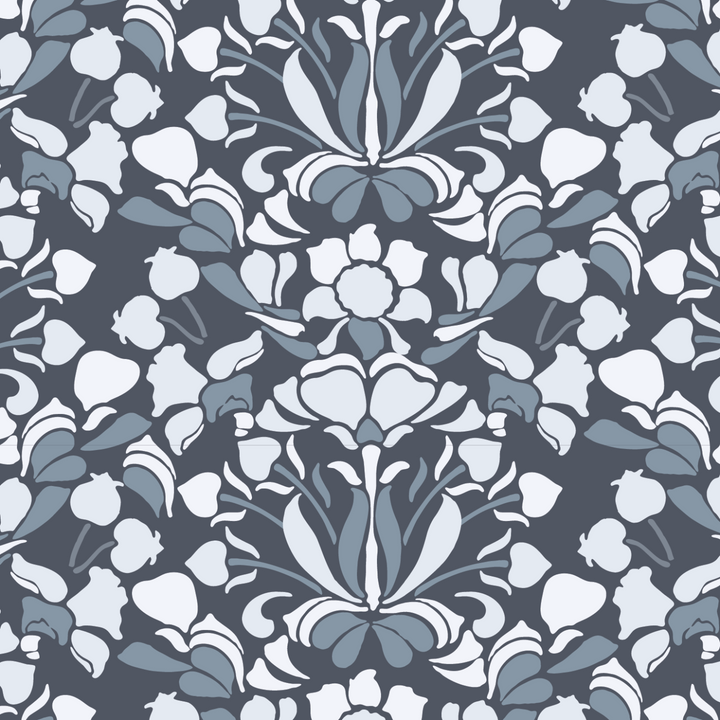 Snapdragon - Blues & Greys Wallpaper