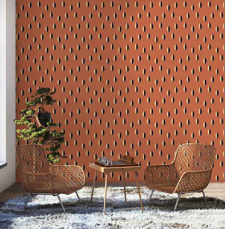 Split  - Red Clay Wallpaper