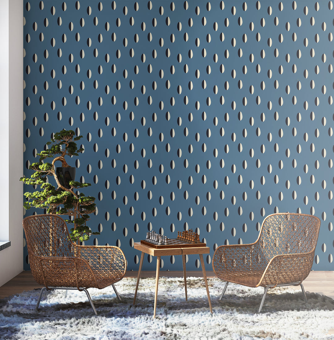 Split - Slate Blue Wallpaper