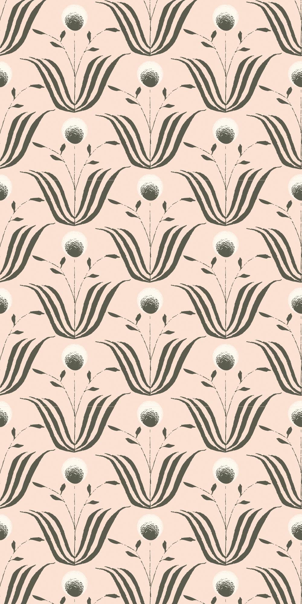 Spring Bloom - Blush Ivory Floral Wallpaper