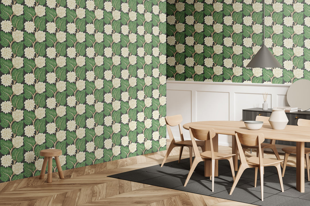 Vintage Vines - Porcelain White Floral Wallpaper by Bohemian Bungalow