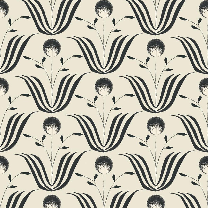 Spring Bloom - Shell White Floral Wallpaper