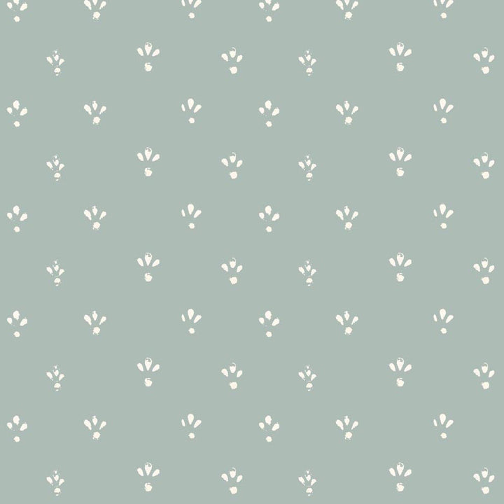 Fleur - Ash Blue Wallpaper