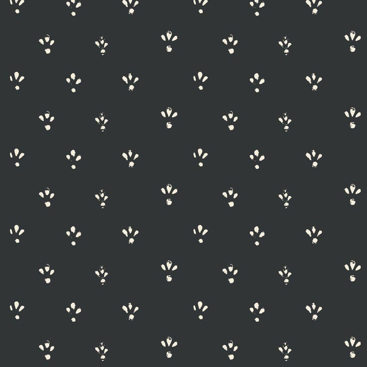 Fleur - Soot Black Wallpaper