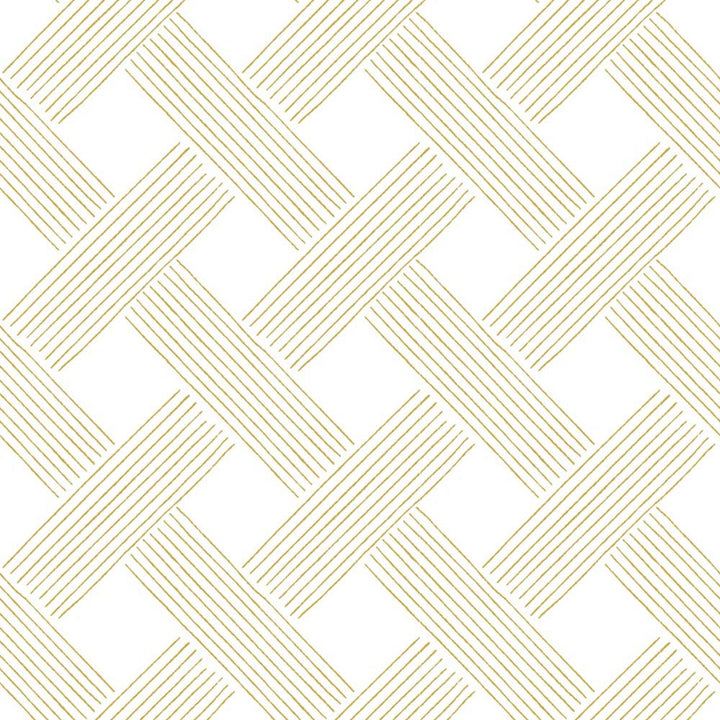 Lattice Weave - Daffodil Wallpaper