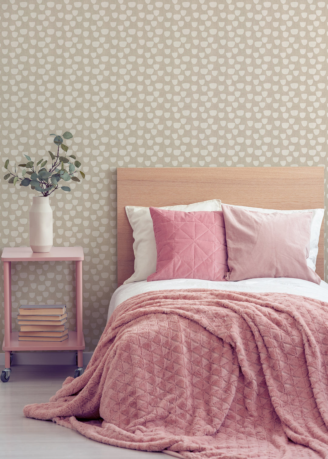 Paper Cups - Raw Linen Wallpaper