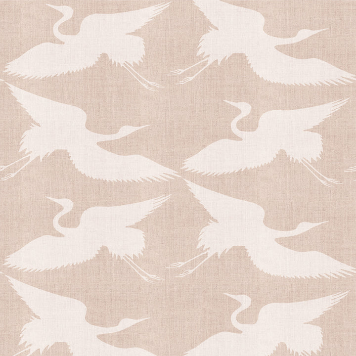 Paper Cranes - Sunlit Rose Wallpaper
